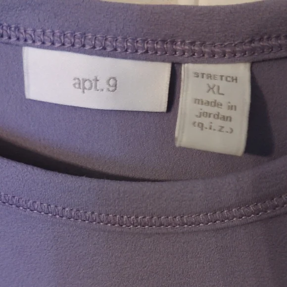 Apt. 9 Lavender Stretch Tee - Picture 2 of 3